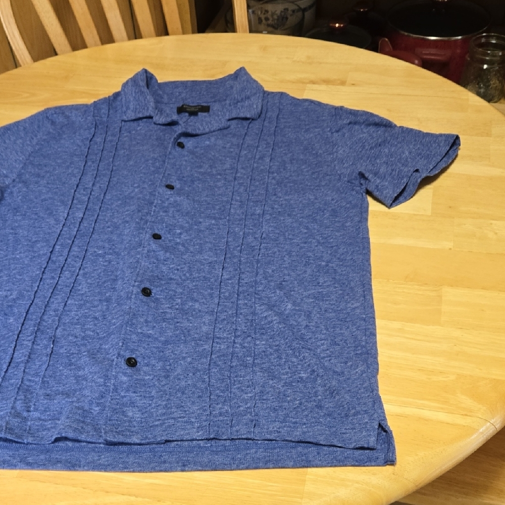 Banana Republic Linen Blend Polo Shirt
